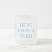 Beste zus ooit | Blue Christmas Angel Matglas Koffiemok (Center)