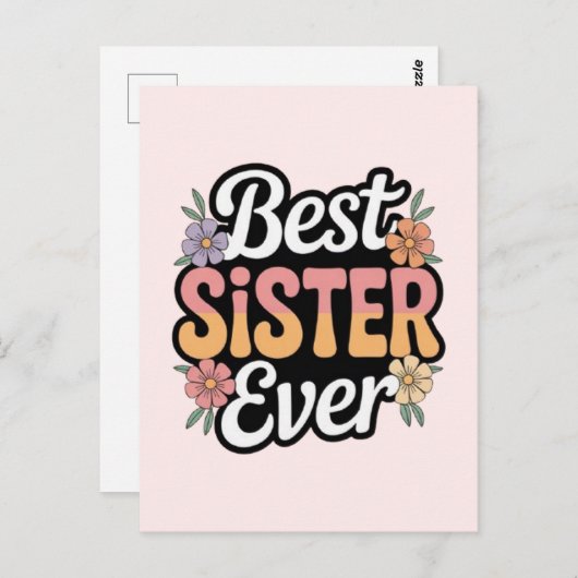 Beste Zus Ooit  Briefkaart (Voorkant / Achterkant)