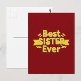 Beste Zus Ooit Briefkaart