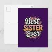 Beste Zus Ooit Briefkaart (Voorkant / Achterkant)