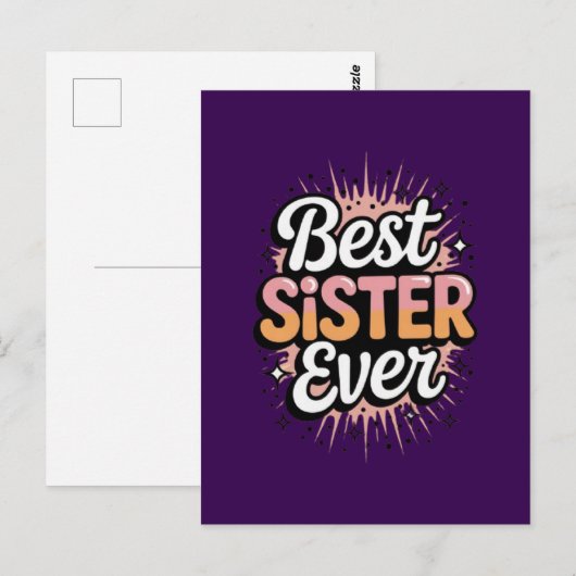 Beste Zus Ooit Briefkaart (Voorkant / Achterkant)