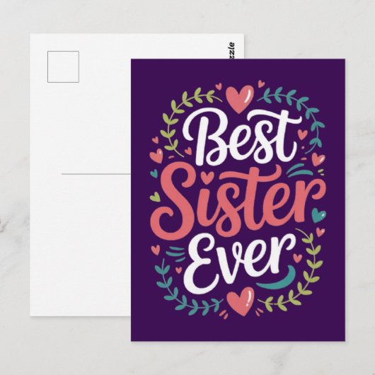 Beste Zus Ooit Briefkaart (Voorkant / Achterkant)