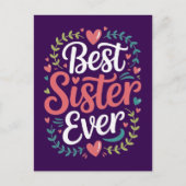 Beste Zus Ooit Briefkaart (Voorkant)