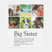 Beste zus ooit definitie 6 foto modern leuk fleece deken (Voorkant)