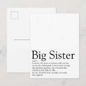 Beste Zus Ooit Definitie Briefkaart (Voorkant / Achterkant)