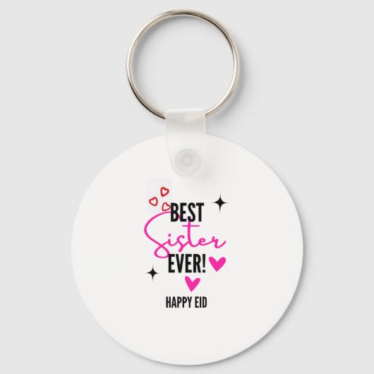 Beste Zus Ooit Gelukkige Eid Sleutelhanger (Voorkant)