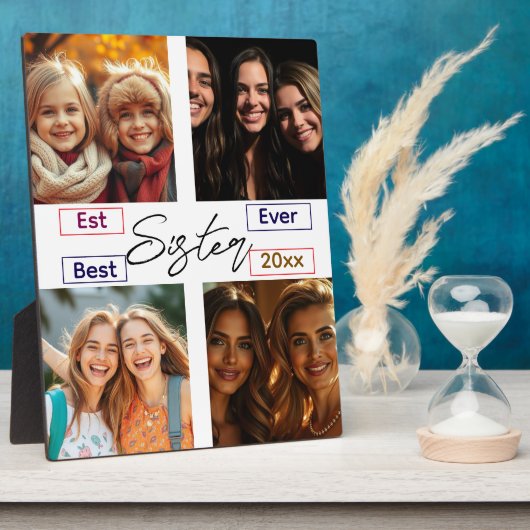 Beste Zus Ooit Gepersonaliseerd Dagboek met Aangep Fotoplaat (Zijkant)