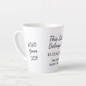 Beste zus ooit gepersonaliseerde foto latte mok (Linkerhoek)