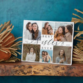 Beste Zus Ooit Gepersonaliseerde Fotocollage Fotoplaat (Zijkant)