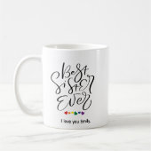 Beste zus ooit Grappig cadeau voor zus koffiemok (Links)