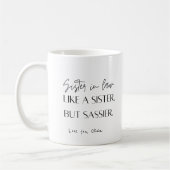 Beste zus ooit | Grappige schoonzus sarcastisch Koffiemok (Links)