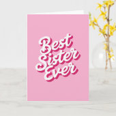 Beste Zus Ooit Kaart (Gele Bloem)