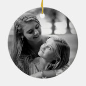 Beste zus ooit kerst cranberry krans keramisch ornament (Achterkant)