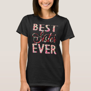 Beste zus ooit kleurrijke ouders dag zus en g t-shirt