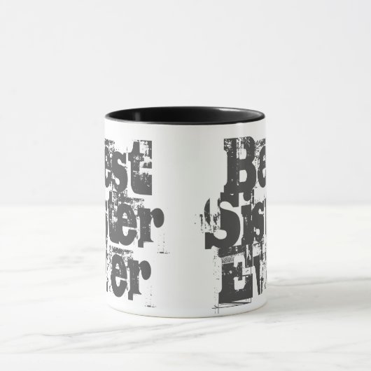 Beste zus ooit - Sibling Two-Tone Coffee Mok (Midden)
