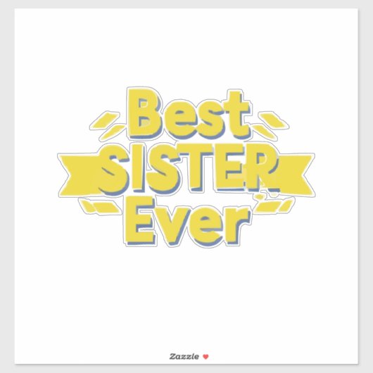 Beste Zus Ooit Sticker (Vel)