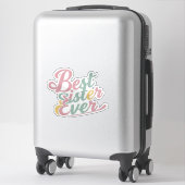 Beste zus ooit sticker (Koffer)