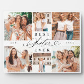 Beste zus ooit zuster script hart foto collage fotoplaat (Voorkant)