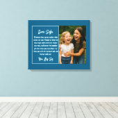 Beste Zus Script Fotocollage Canvas Afdruk (Insitu (Houten vloer))