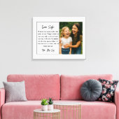 Beste Zus Script Fotocollage Canvas Afdruk (Insitu (Woonkamer))