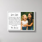 Beste Zus Script Fotocollage Canvas Afdruk (Voorkant)