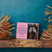 Beste zus Script Gift Voor zus Photo Collage