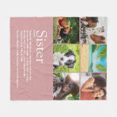 Beste Zus Ter Wereld Definitie 6 Foto Meisjesachti Fleece Deken (Voorkant (Horizontaal))