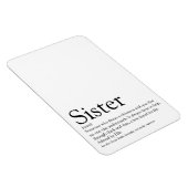 Beste Zus Ter Wereld Definitie Zwart en Wit Magneet (Rechterzijde)