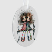 Beste zus/vriend/familielid ter wereld ornament (voorkant)