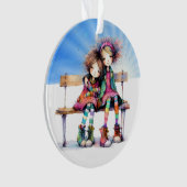 Beste zus/vriend/familielid ter wereld ornament (voorkant)