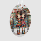 Beste zus/vriend van de wereld - zie terug. ornament (voorkant)