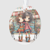 Beste zus/vriend van de wereld - zie terug. ornament (voorkant)