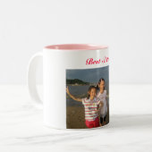 Beste zussen tweekleurige koffiemok (Voorkant links)