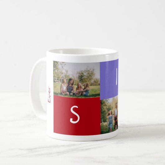 Beste zussen uit SIS Love 3 foto's links Koffiemok (Voorkant links)