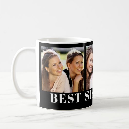 Beste zuster-fotocollage koffiemok (Links)