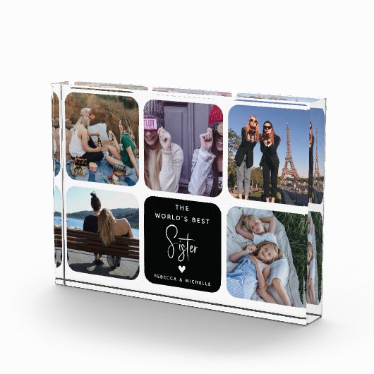 Beste zuster-fotocollage van de moderne wereld fotoblokken (Rechts)