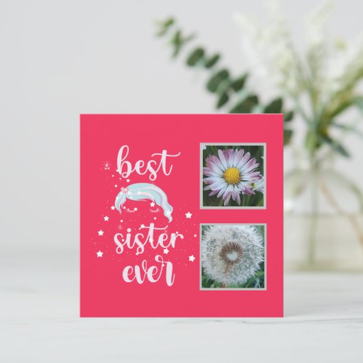 Beste zuster-fotosjabloon (Staand voorkant)