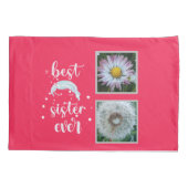 Beste zuster-fotosjabloon kussensloop (Achterkant)