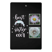 Beste zuster-fotosjabloon mini klembord (Achterkant)