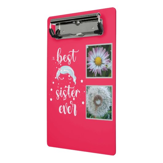 Beste zuster-fotosjabloon mini klembord (Angled2)