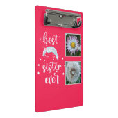 Beste zuster-fotosjabloon mini klembord (Schuin)