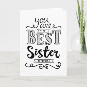 Beste zuster in de wereld kaart