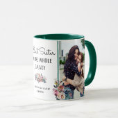 Beste zuster in Galaxy Zis Birthday Foto Mok (Voorkant rechts)