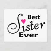 Beste zuster ooit briefkaart (Voorkant)