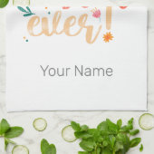 Beste zuster ooit Floral  Meisjes Retro Design Theedoek (Gevouwen)