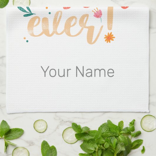 Beste zuster ooit Floral Meisjes Retro Design Theedoek (Gevouwen)