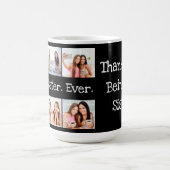 Beste zuster ooit foto Collage Black en White Koffiemok (Center)