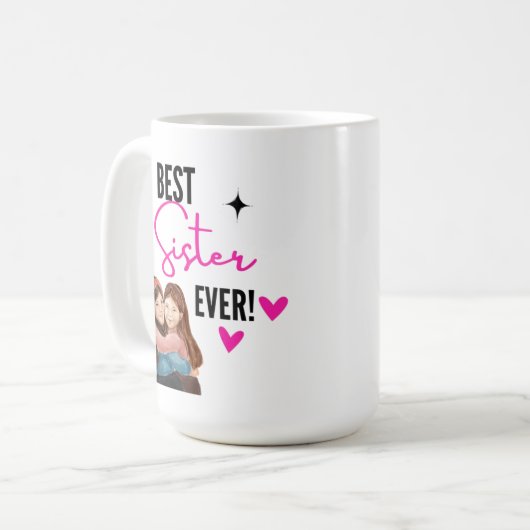 Beste zuster ooit koffiemok (Voorkant links)