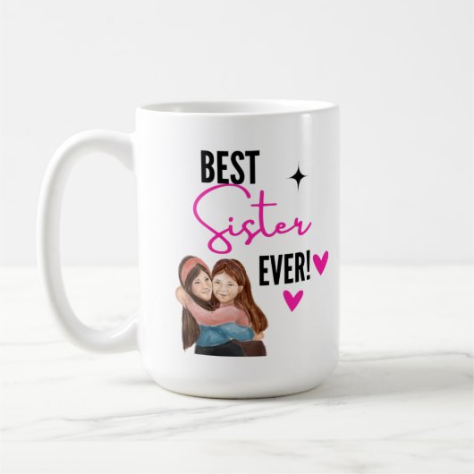 Beste zuster ooit koffiemok (Links)
