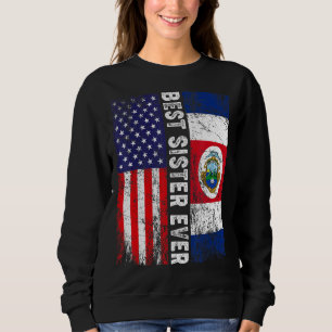 Beste zuster ooit Moederdag Costa Rica Amerikaanse Trui